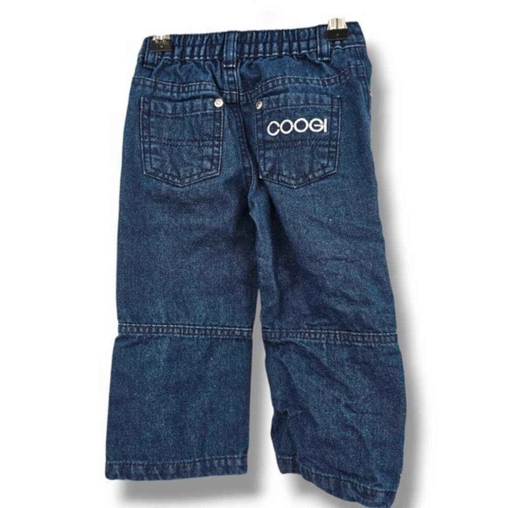 Coogi Denim Jeans Moto Biker‎ Style Embroidered Logo Kids Size Unknown